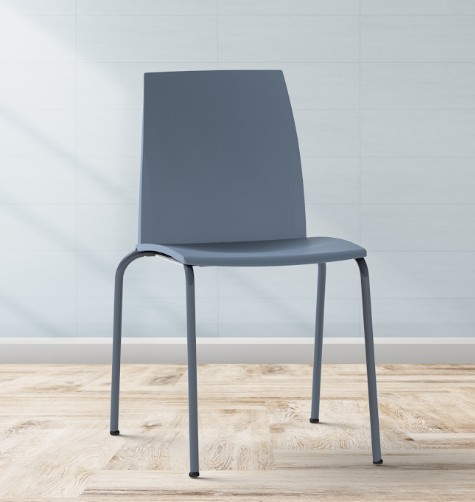 Cadeira Loft I'M IN HOME com pés em aço carbono para escritórios e refeitórios
