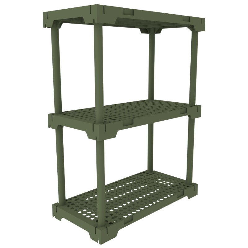 Estante Modular Poly I'M IN HOME da Linha Organize em polipropileno