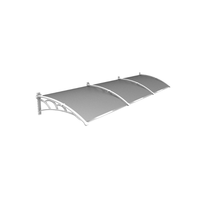 Toldo Versátil — braço branco, vista 3/4